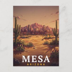 Postal Mesa Arizona Desierto Skyline Viajes