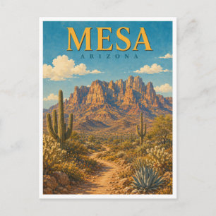 Postal Mesa Arizona Montañas de la Superstición GeoSaga