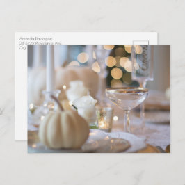 Postal Mesa con Estilo con Ambientación Elegante