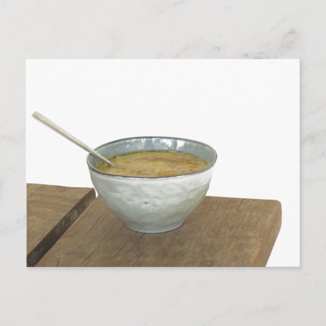 Postal Mesa de avena de avena de la cuchara del tazón de  (Anverso)