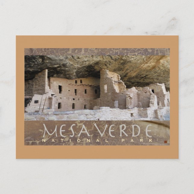 Postal MESA VERDE NAT'L PARK—Colorado-Spruce Tree House- (Anverso)