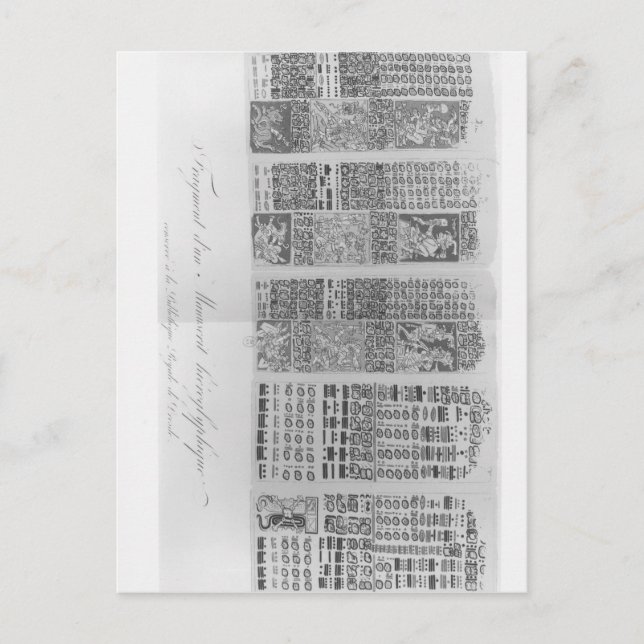 Postal Mesas astronómicas mayas con eclipses (Anverso)