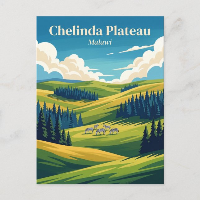 Postal Meseta de Chelinda Malawi (Anverso)