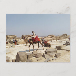 Postal Meseta de Giza cerca de las pirámides