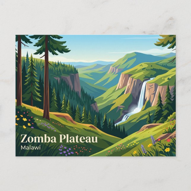 Postal Meseta de Zomba Malawi (Anverso)