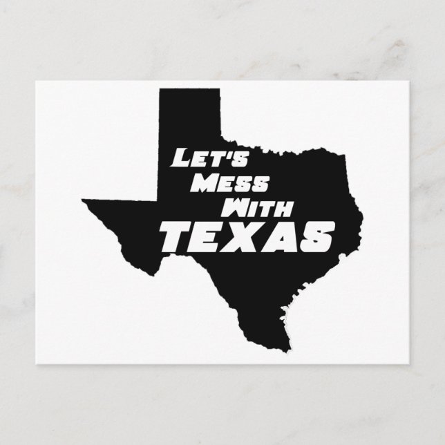 Postal Mess with Texas Black (Anverso)