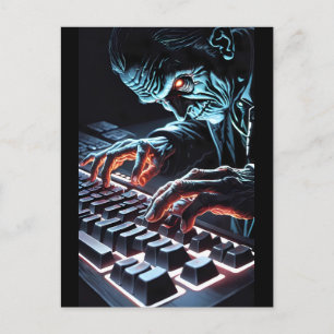 Postal Messenger of the Undead - Ken Gage Horror Art