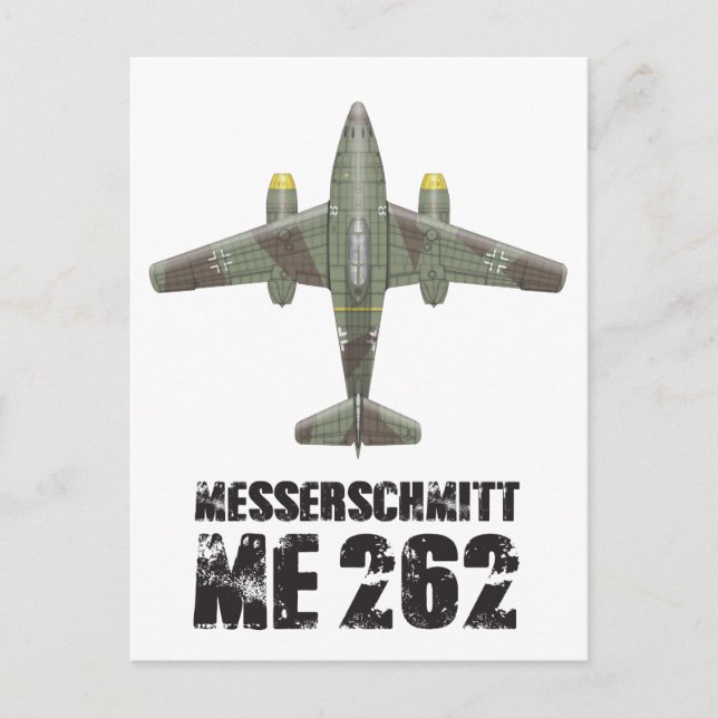 POSTAL MESSERSCHMITT ME262 SCHWALBE (Anverso)