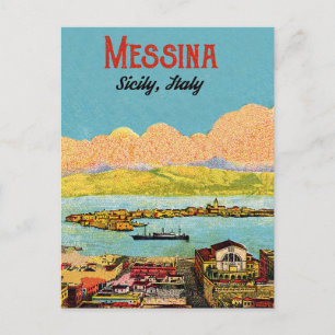 Postal Messina, Sicilia, Italia