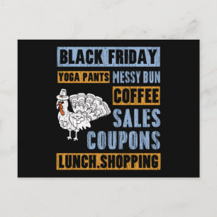 Postal Messy Bun Black Friday Thanksgiving Yoga Pants