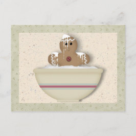 Postal Messy Gingerbread Man Recipe Card