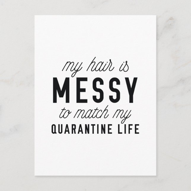 Postal Messy Hair Quarantine (Anverso)