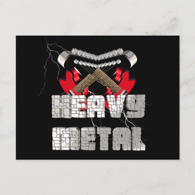 Postal Metal pesado (Anverso)