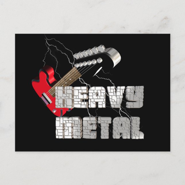 Postal Metal pesado (Anverso)