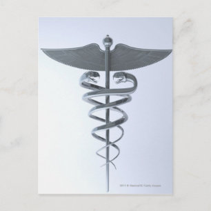 Postal Metalizado caduceus