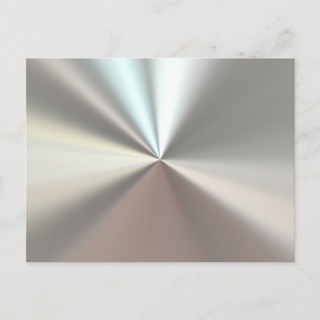 Postal Metalizado de plata artificial (Anverso)