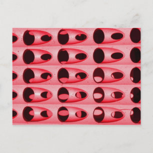 Postal metalizado rosa