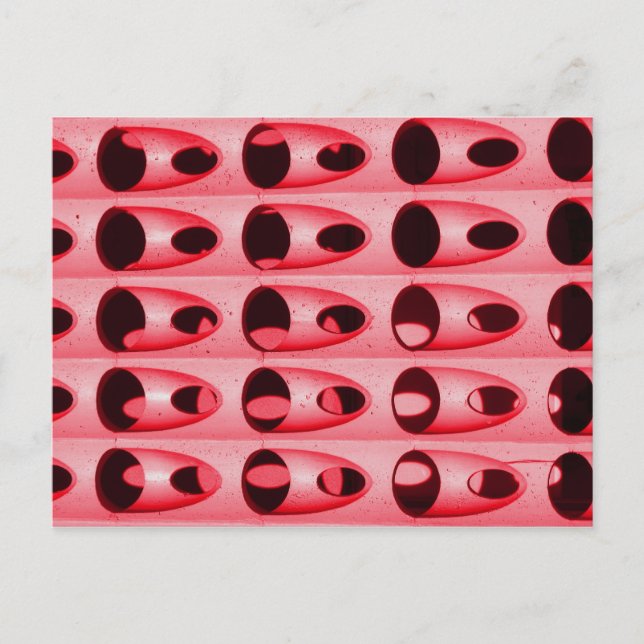 Postal metalizado rosa (Anverso)