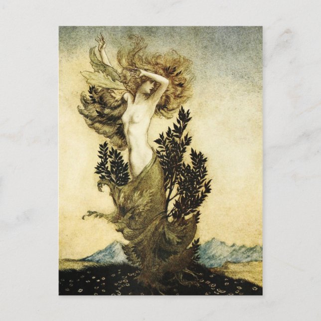 Postal Metamorfosis de Daphne en un árbol (Anverso)