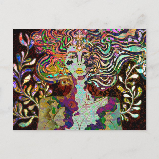 Postal Metamorfosis eterna (Anverso)