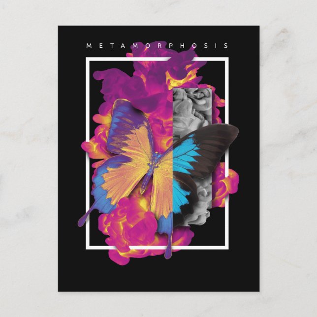 Postal Metamorfosis Mariposa (Anverso)