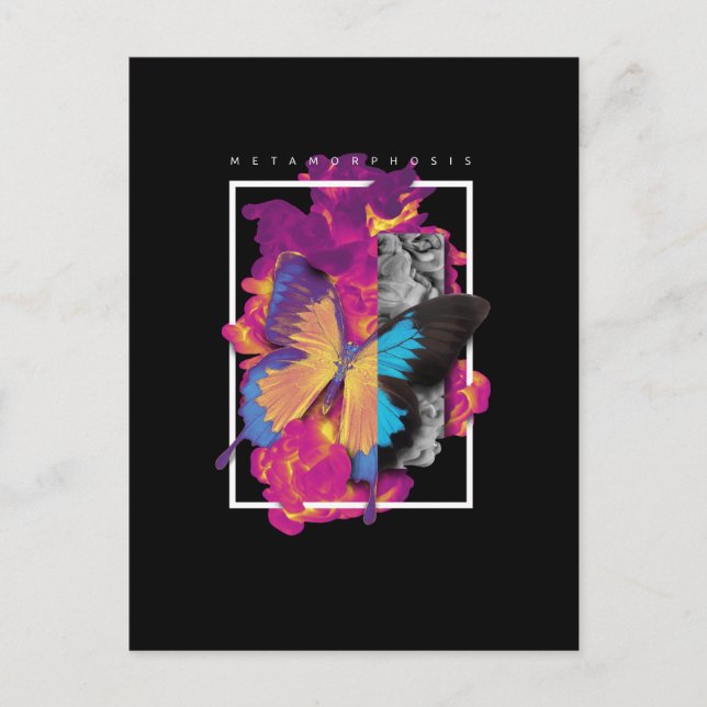 Postal Metamorfosis Mariposa (Anverso)