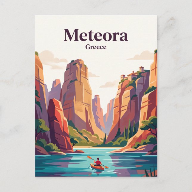 Postal Meteora, Grecia (Anverso)