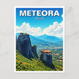 Postal Meteora Grecia Viaje