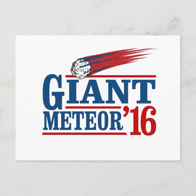 Postal Meteorito Gigante 2016 (Anverso)