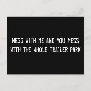 Postal Métete conmigo y te metes con todo el tráiler.