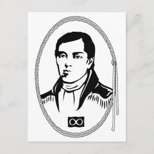 Postal Metis Postcards First Metis Leader Postars