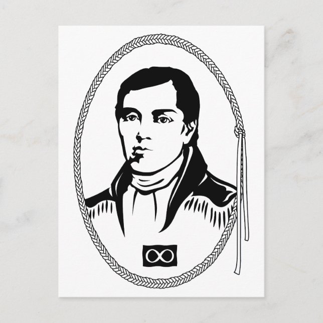 Postal Metis Postcards First Metis Leader Postars (Anverso)