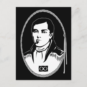 Postal Metis Postcards First Metis Leader Postars
