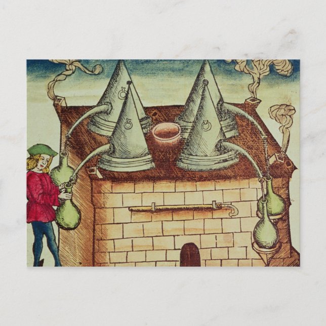 Postal Métodos de destilación (Anverso)