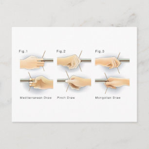 Postal Métodos de dibujo arcos de Kyudo Archery Yumi Bow
