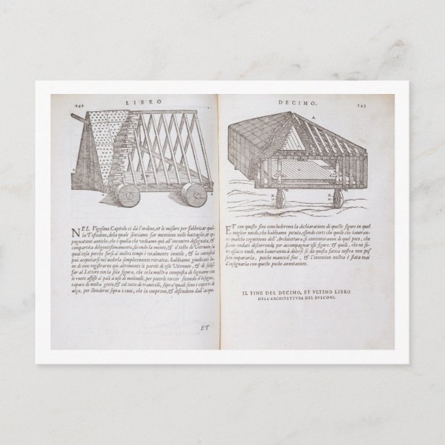 Postal Métodos de transporte de techos prefabricados a la (Anverso)