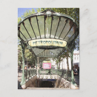 Postal Metro Abbesses, Montmartre, París