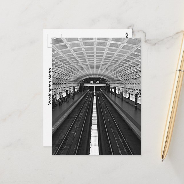 Postal Metro de Washington (Anverso/Reverso In Situ)