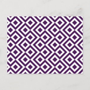 Postal Metro morado y blanco