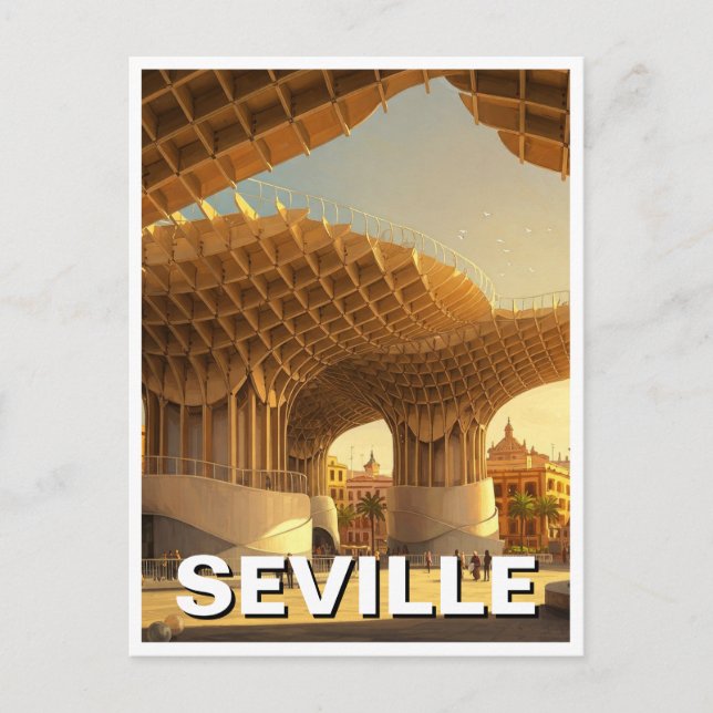 Postal Metropol Parasol Sevilla Viaje España (Anverso)