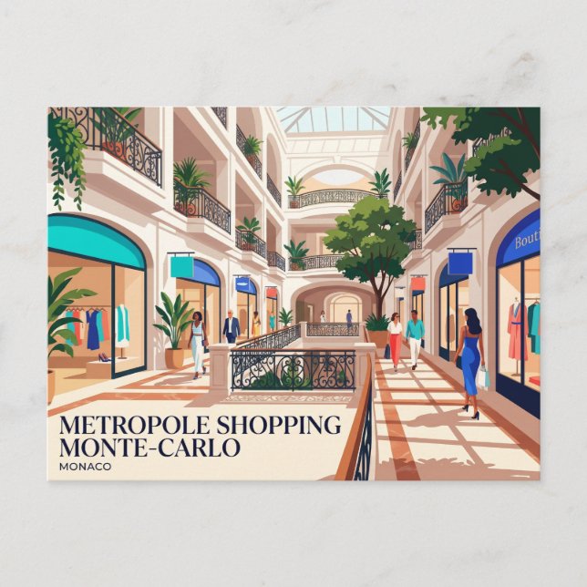 Postal Metropole Shopping Monte-Carlo Mónaco (Anverso)