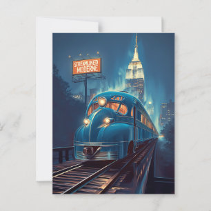 Postal Metropolis Express   Tren Art Deco de Nueva York