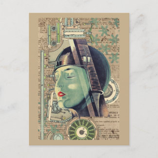 Postal Metropolis Steampunk Woman