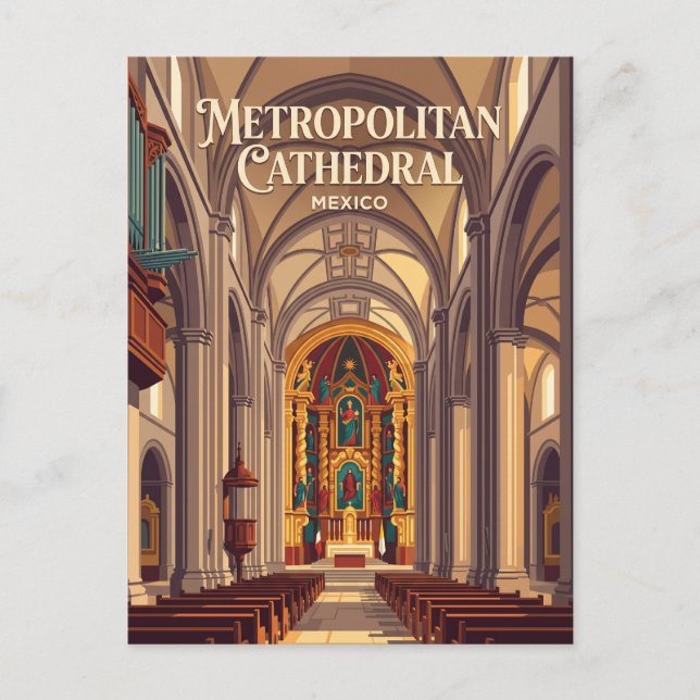 Postal Metropolitan Cathedral Mexico (Anverso)
