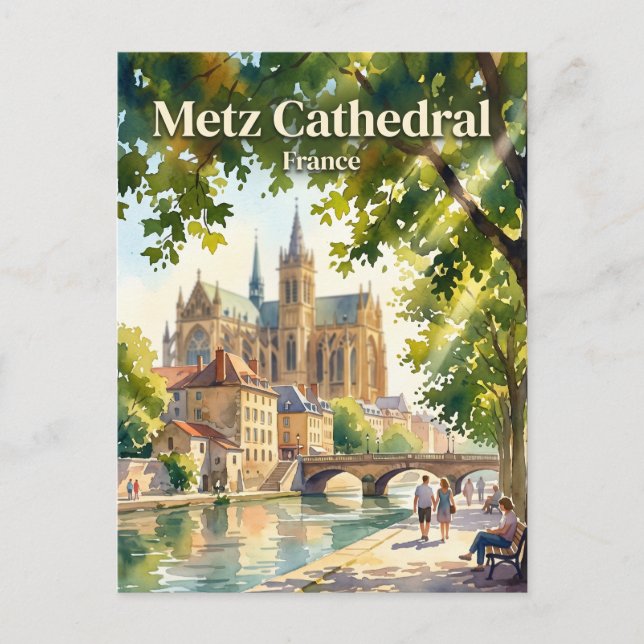 Postal Metz, Francia Francia (Anverso)