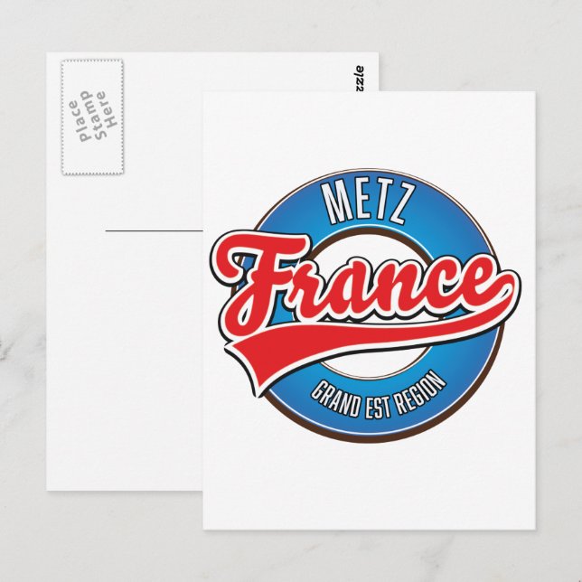 Postal Metz región de Gran Este Francia (Anverso / Reverso)