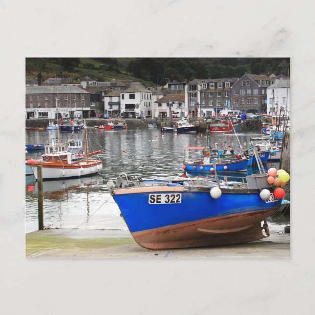 Postal Mevagissey en Cornwall (Anverso)