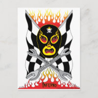 Postal mexicana de lucha libre Inferno Luchador