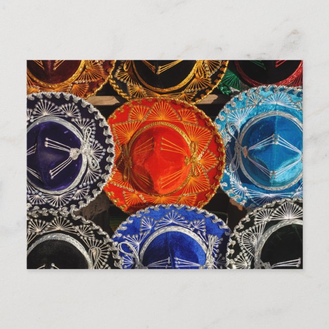 Postal mexicana de sombrero (Anverso)