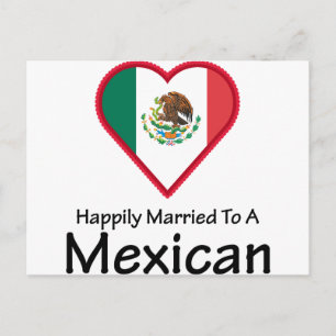 Postal Mexicano Feliz Casado